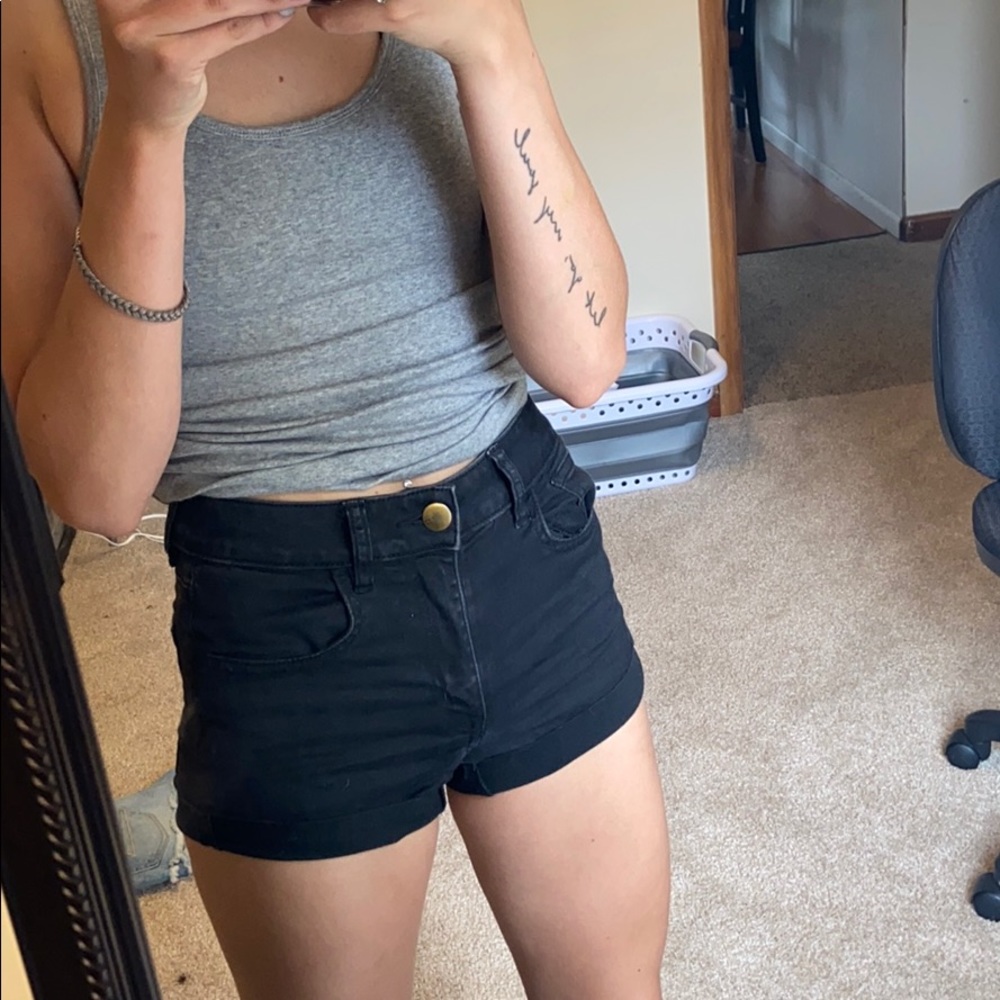 Black American Eagle Shorts